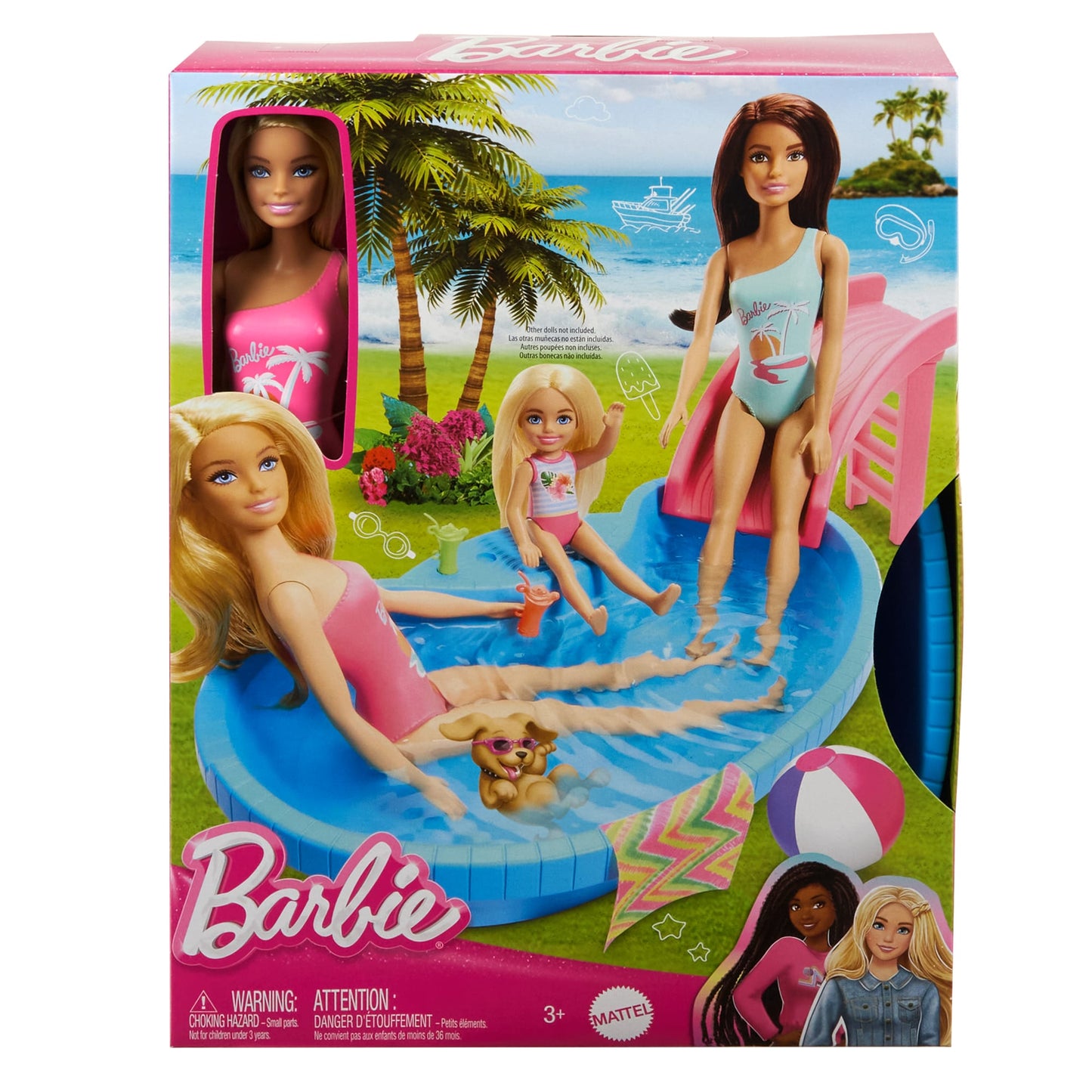 Barbie Set de Juego Alberca Glam con Mu?eca