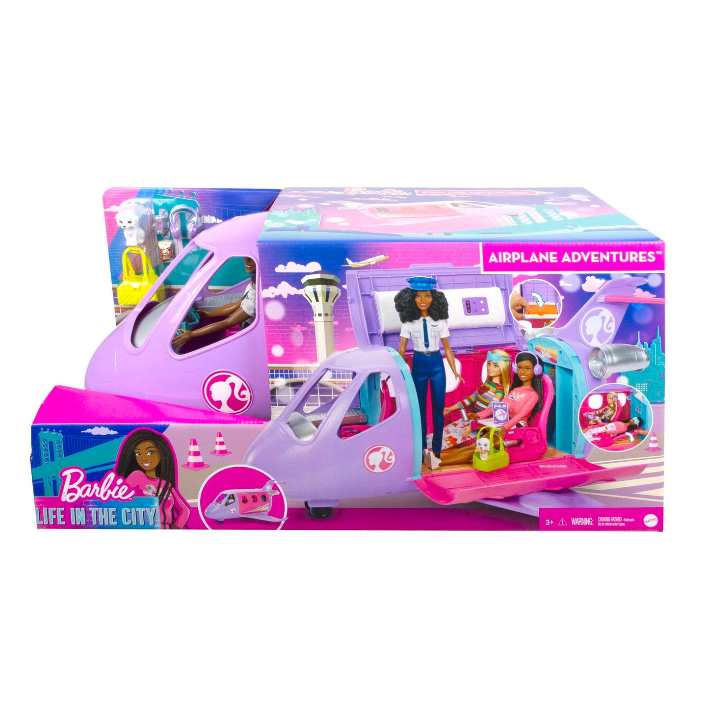 Barbie?-Coffret Barbie? Pilote-Plus de 15Accessoires
