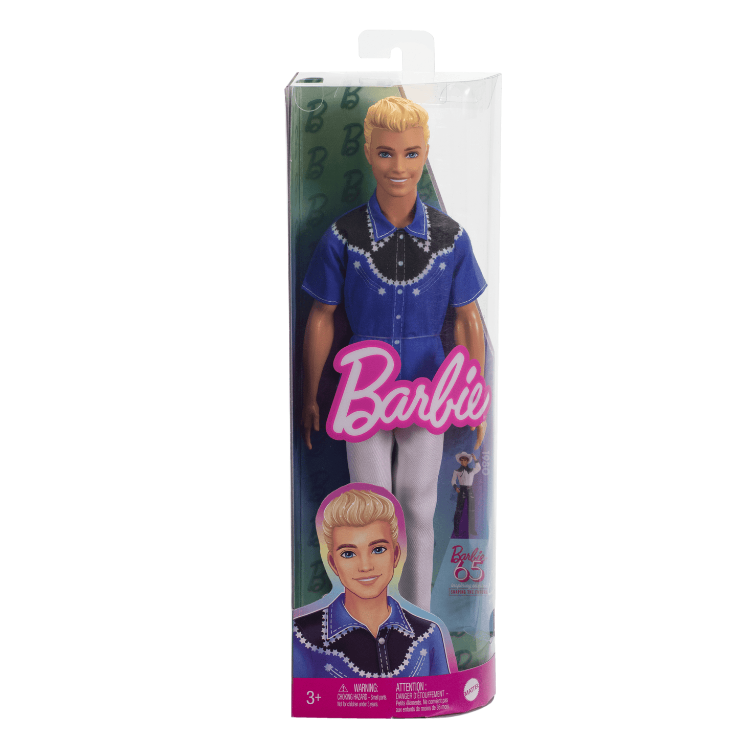 Barbie Fashionista Mu?eco Ken Camisa Azul con Negro