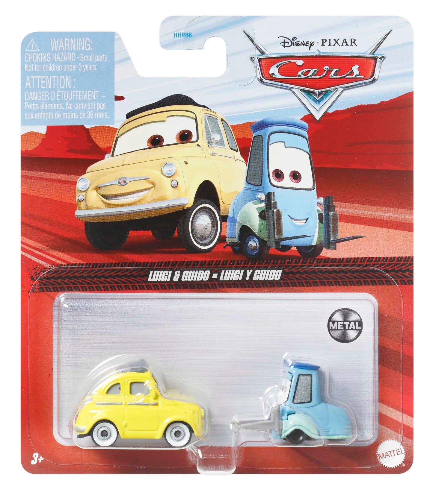 Carros da Disney e Pixar Diecast Ve¨ªculo de Brinquedo Luigi e Guido