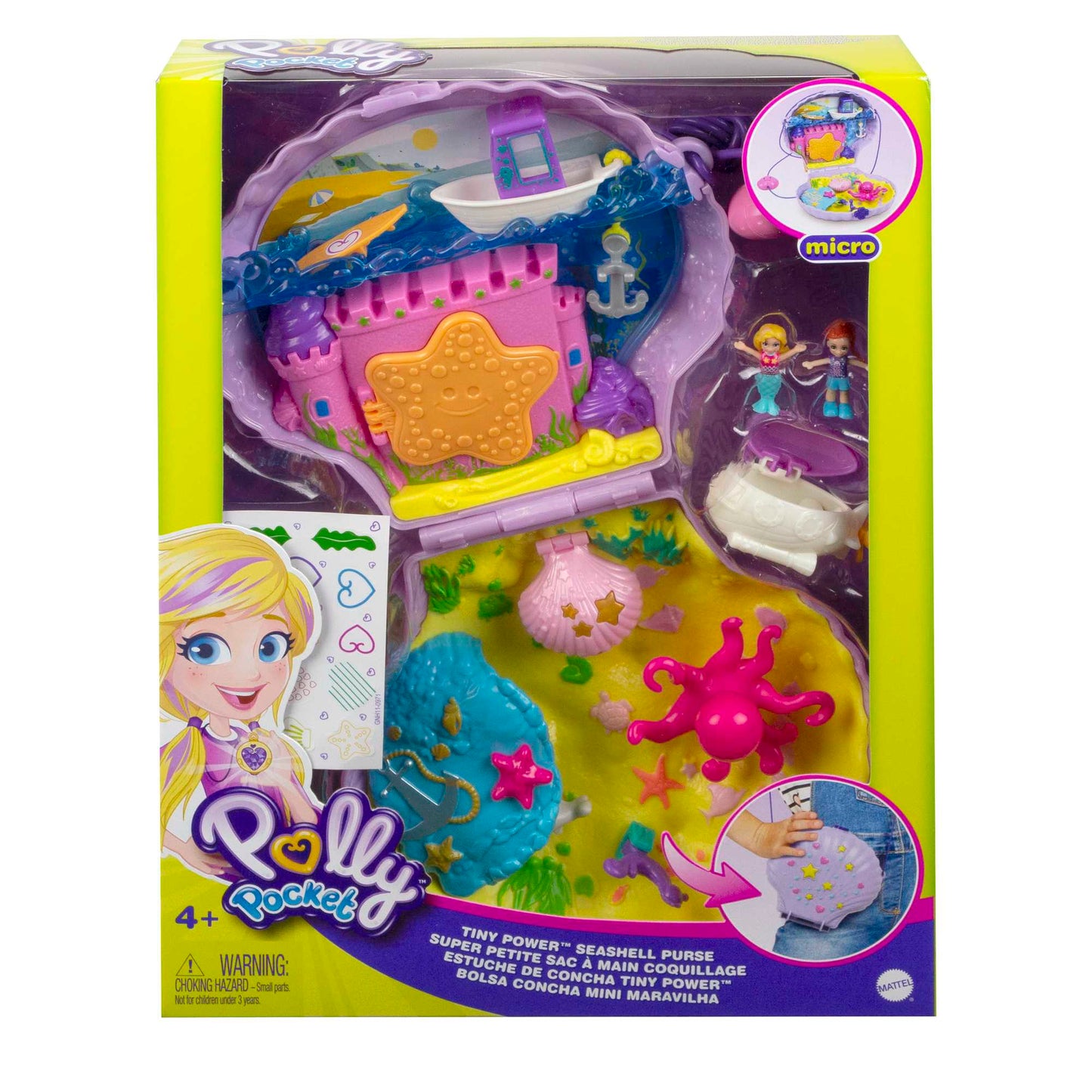 Coffret de Jeu Compact La Sacoche Coquillage Magique Polly Pocket?