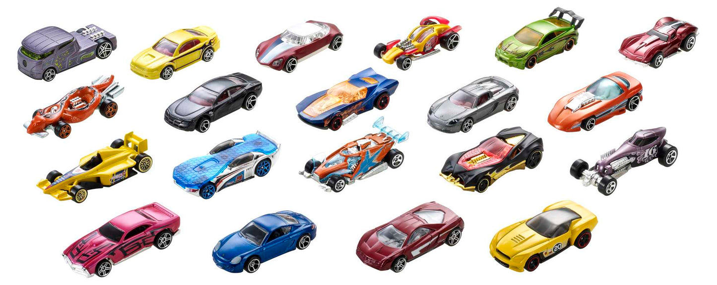 Hot Wheels Diecast Veh¨ªculo de Juguete Paquete Sorpresa de 20 Autos