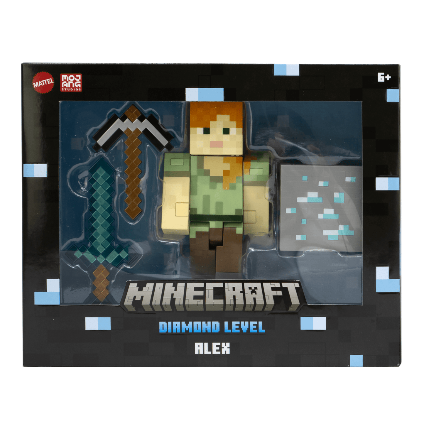 Minecraft Diamond Figura de Brinquedo Alex Exclusivo Colecion¨¢vel de 5.5