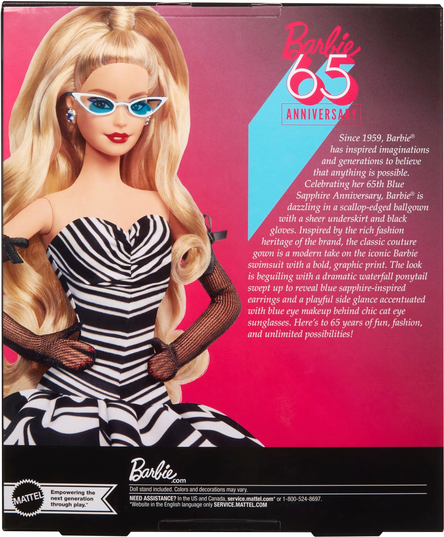 Barbie ¨C Signature ¨C 65E?Anniversaire ¨C Poup¨¦e de Collection, Blonde
