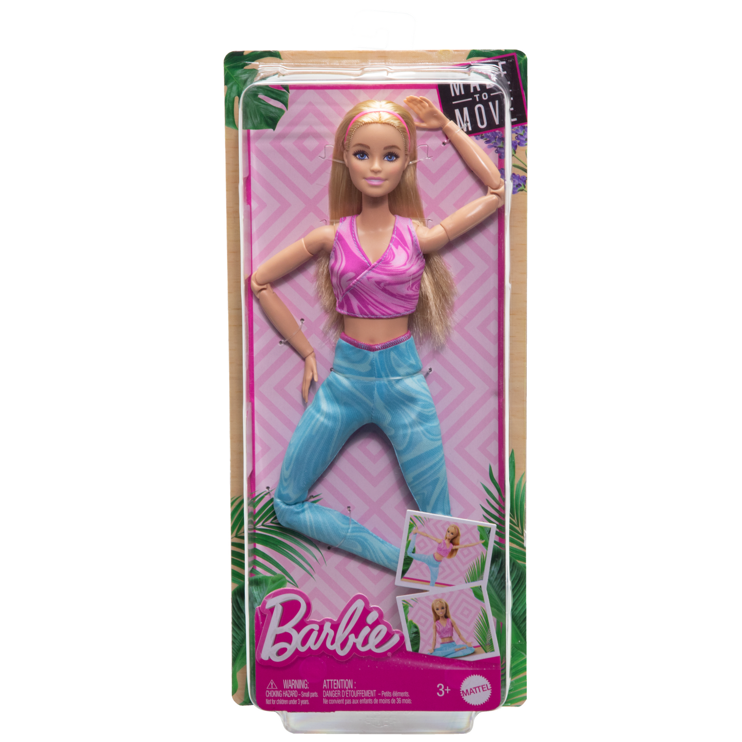 Barbie-Barbie Fitness-Poup¨¦e Blonde Articul¨¦e Avec Tenue Amovible