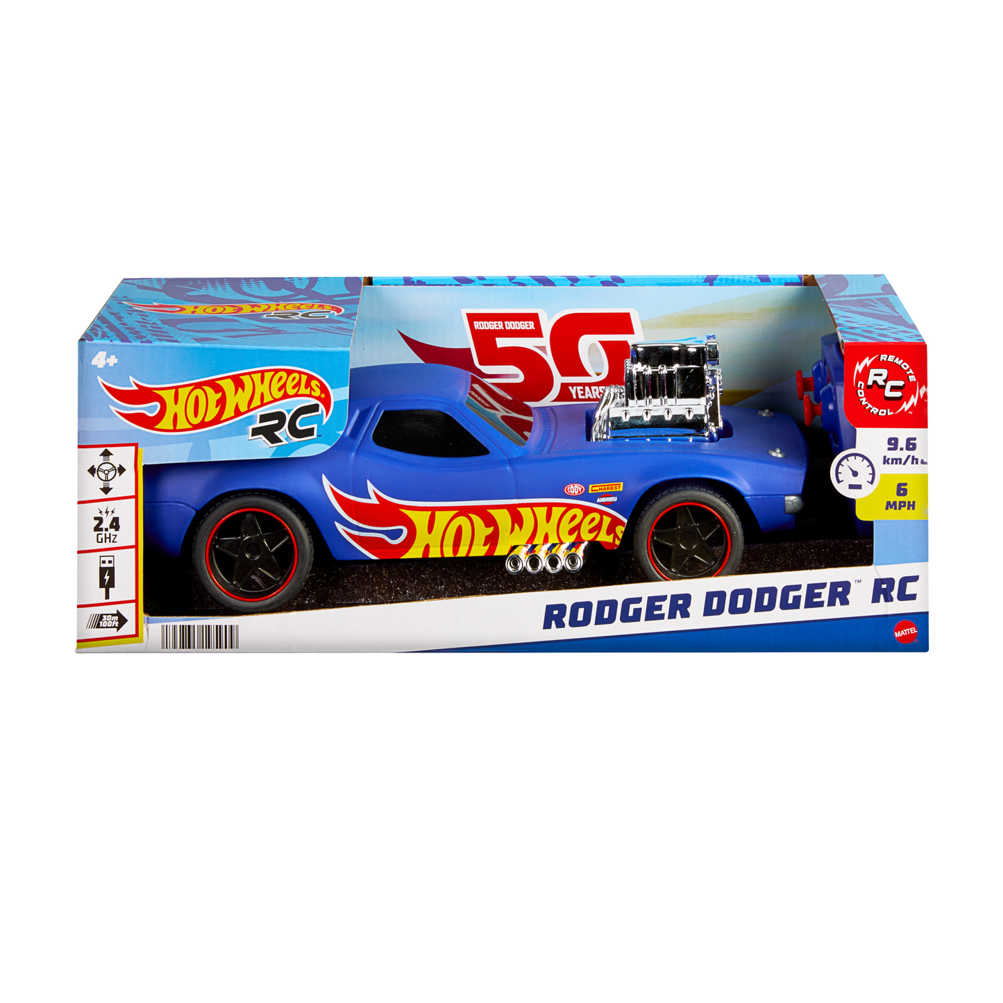 Hot Wheels V¨¦hicule T¨¦l¨¦guid¨¦ ¨¦chelle1:16 Rodger Dodger
