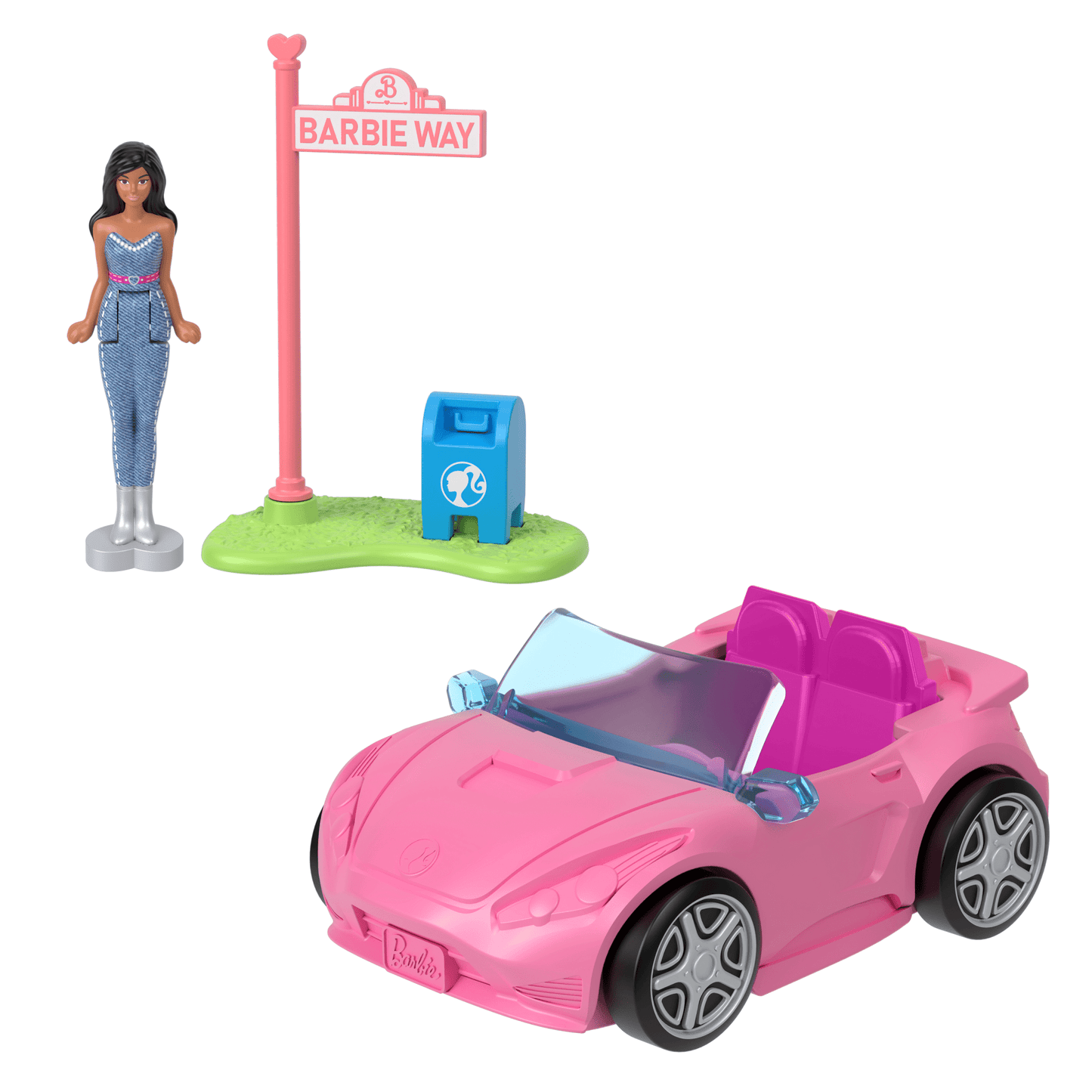 Barbie-D¨¦capotable Mini-Barbieland-Coffret V¨¦hicule et Poup¨¦e