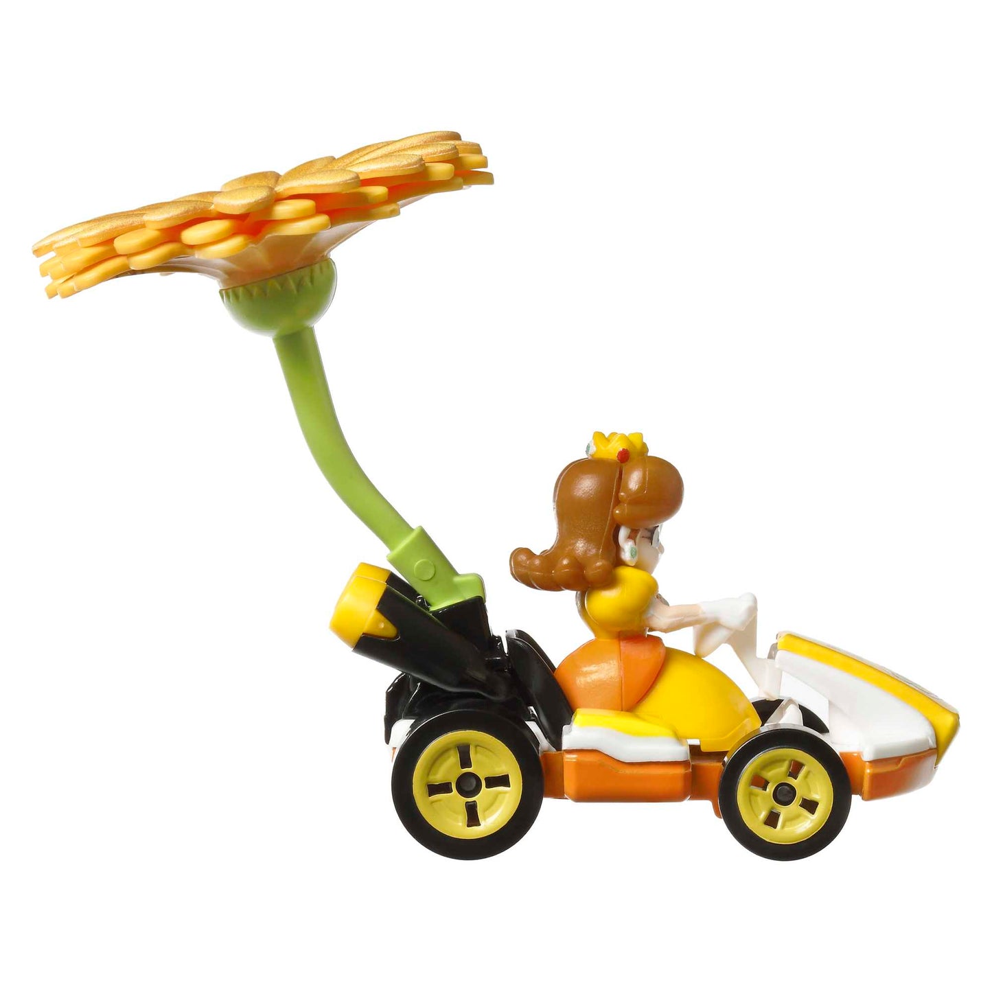 Hot Wheels Mario Kart Veh¨ªculo de Juguete Princesa Dasiy Est¨¢ndar Kart con Flower Glider