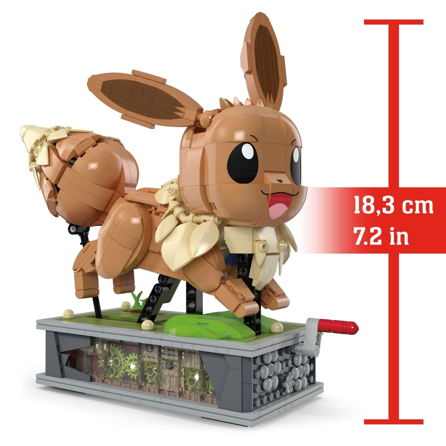 MEGA Pok¨¦mon Motion Eevee Building Toy Kit (1366 Pieces) For Collectors