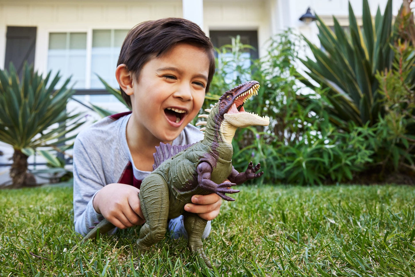 Jurassic World Battle Roarin¡¯ Becklespinax Dinosaur Action Figure Toy, Rampage Strike