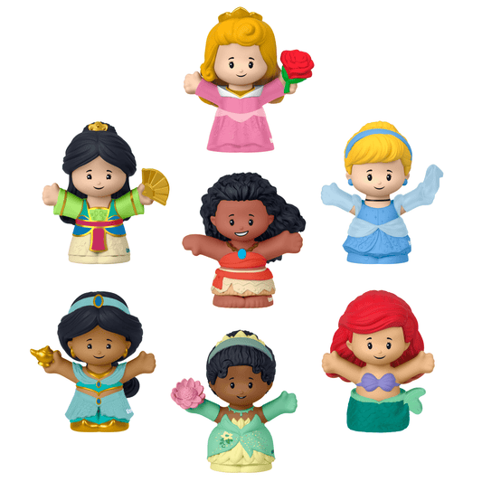 Little People Disney Princesa Juguete para Beb¨¦s Paquete de 7 Figuras de Princesas