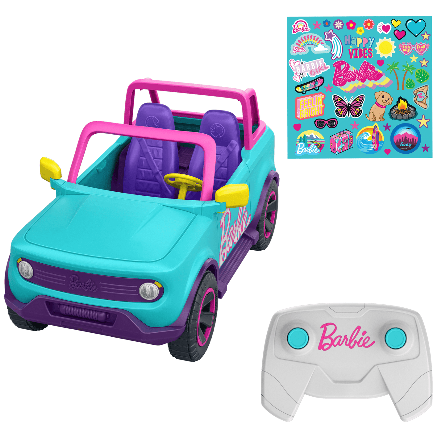 Hot Wheels  Barbie  V¨¦hicule T¨¦l¨¦guid¨¦  Vus et Autocollants