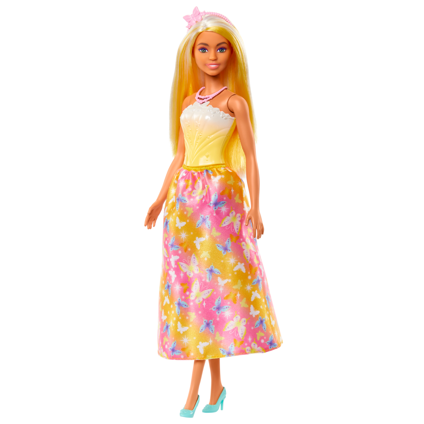 Barbie Fantas¨ªa Mu?eca Doncella Vestido de Ensue?o Amarillo