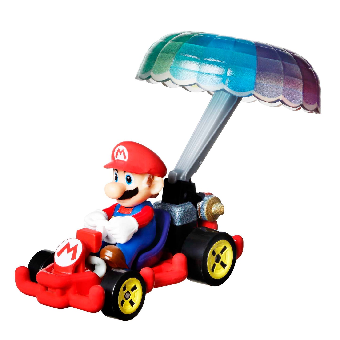 Hot Wheels Mario Kart Veh¨ªculo de Juguete Mario Pipe Frame con Paraca¨ªdas