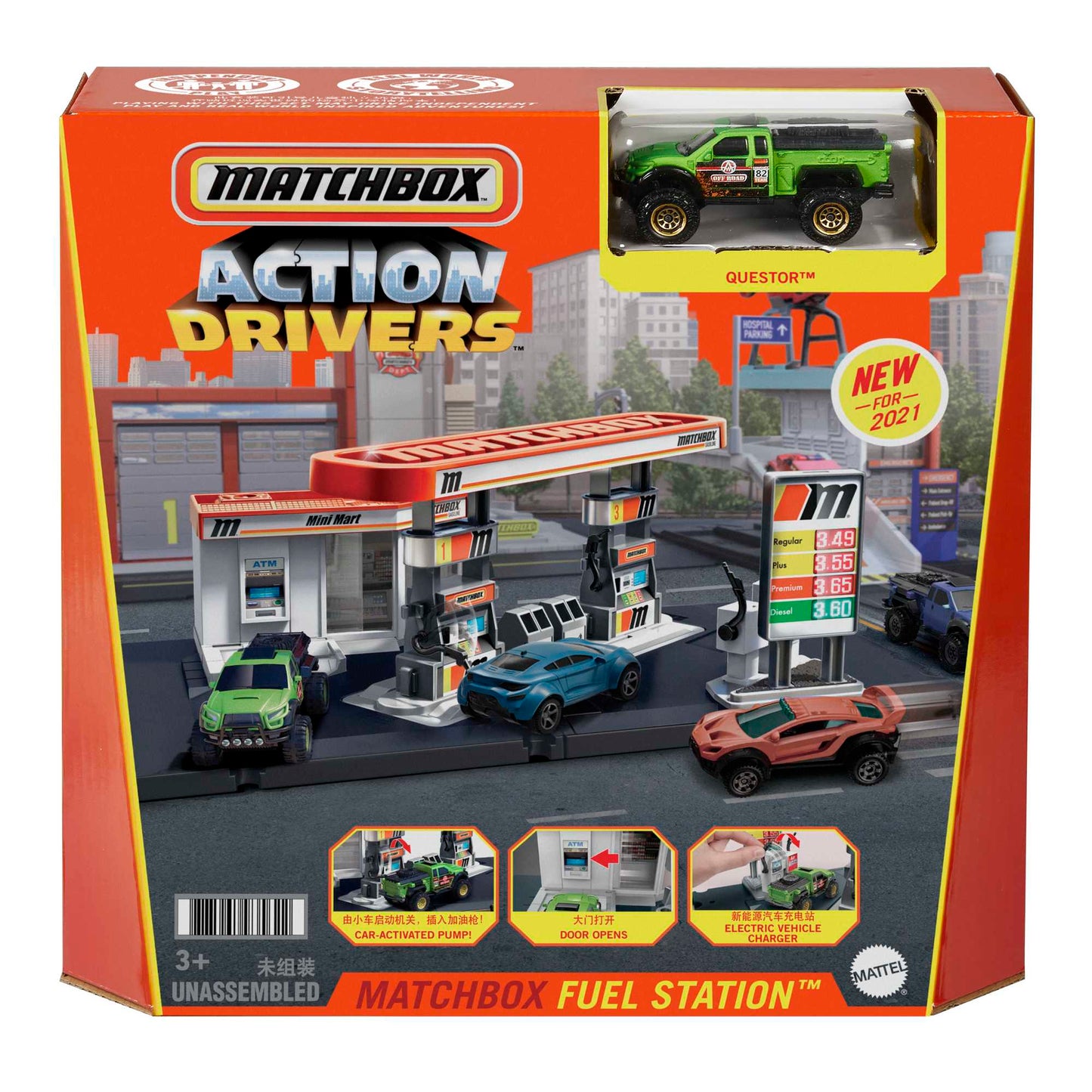 Matchbox Set de Juego Acci¨®n Estaci¨®n de Gasolina