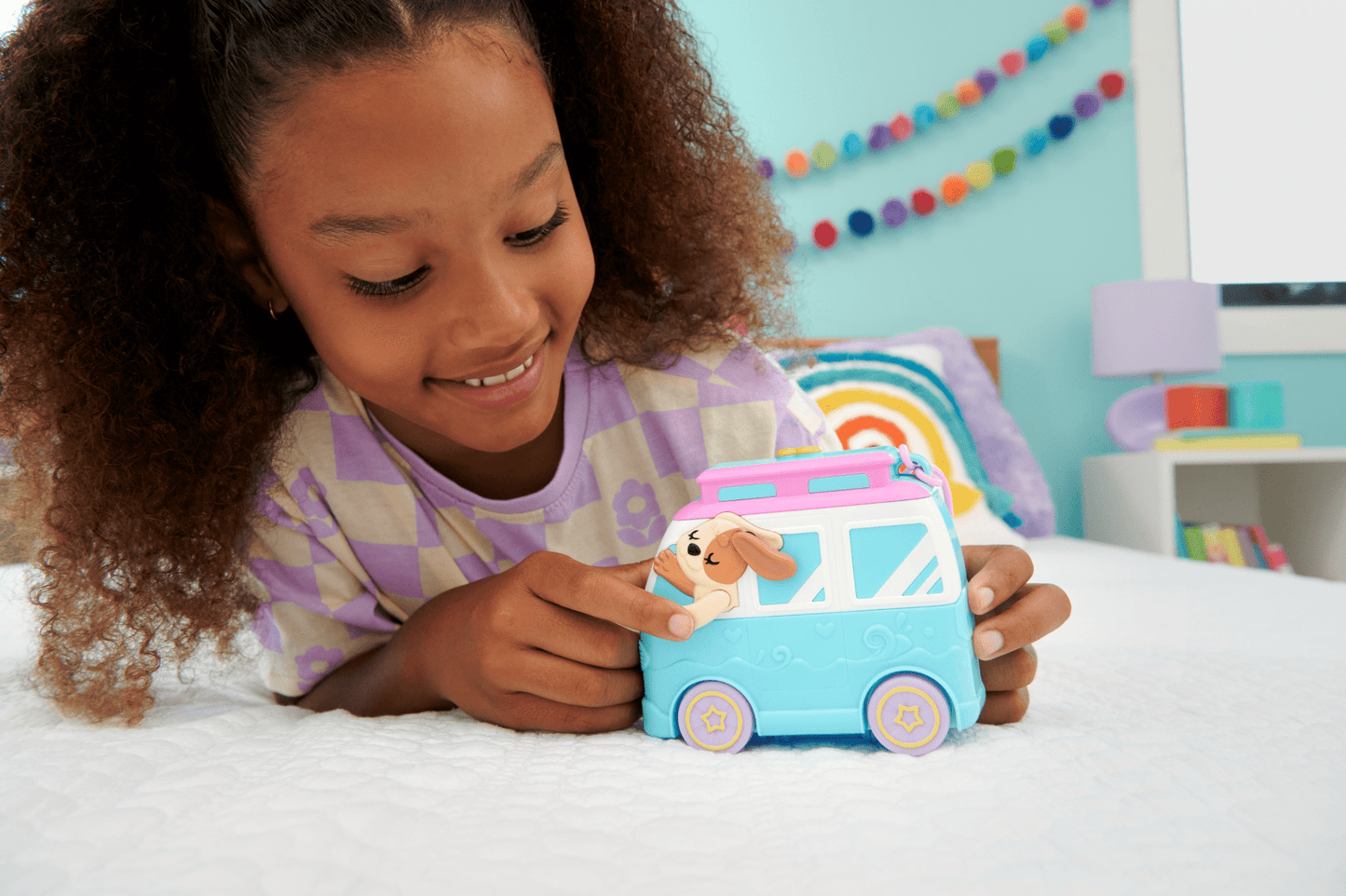 Pollypocket-Chiot ¨¤ La Plage-Coffret et Figurines, Jouet de Voyage