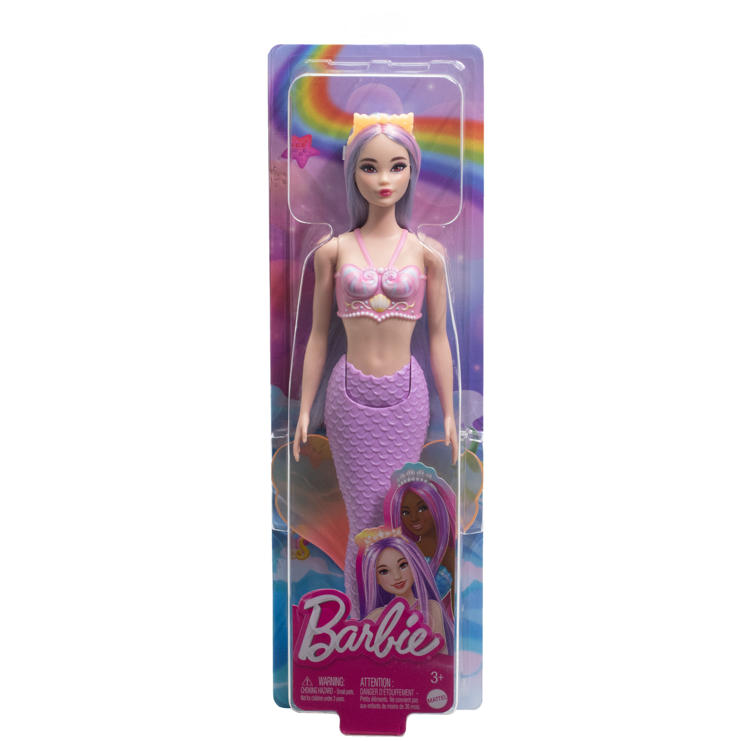 Barbie-Poup¨¦es Sir¨¨nes Avec Cheveux et Nageoire Color¨¦s et Serre-T¨ºte
