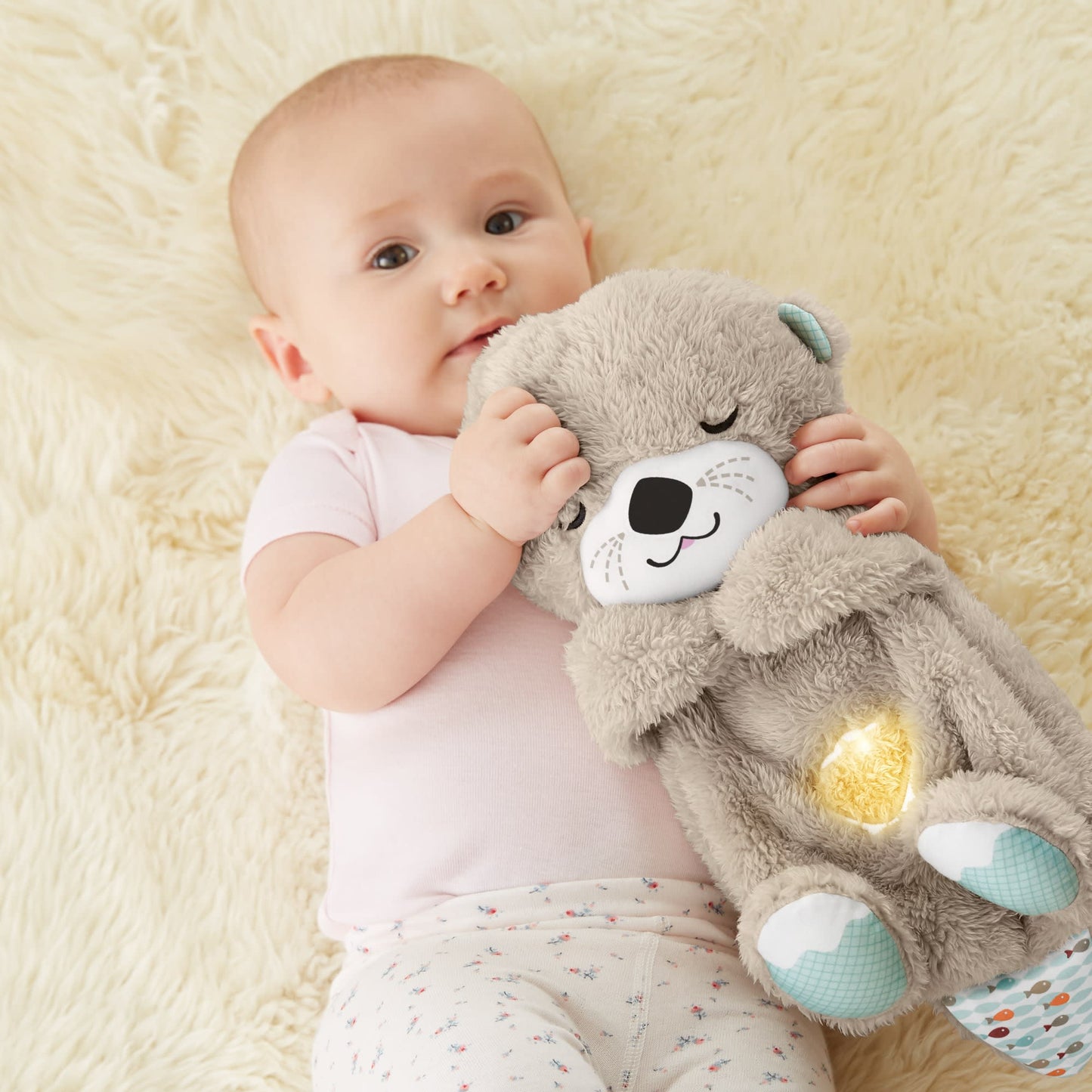 Ma Loutre Calins Bonne Nuit de Fisher-Price?, Peluche Musicale Apaisante Pour B¨¦b¨¦