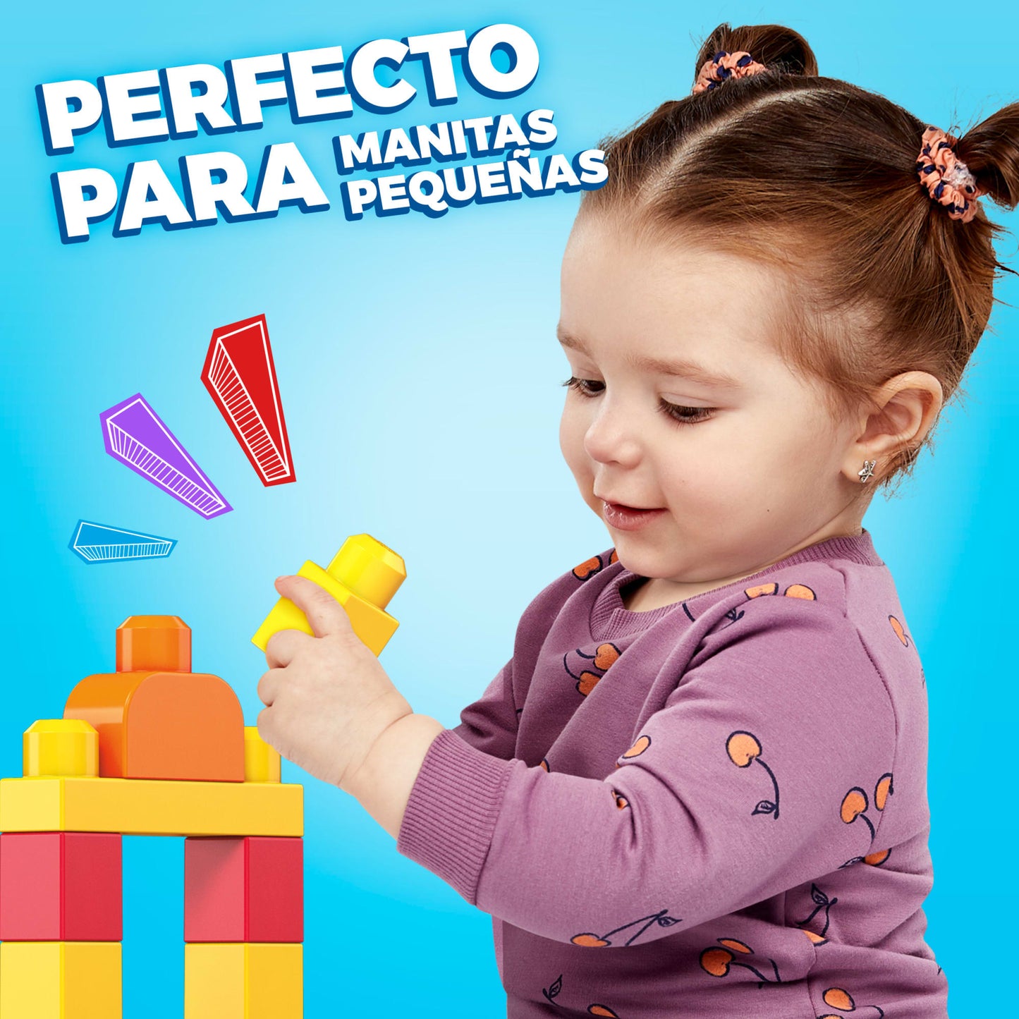 Mega Bloks Juguete de Construcci¨®n Bolsa de 60 bloques Azul