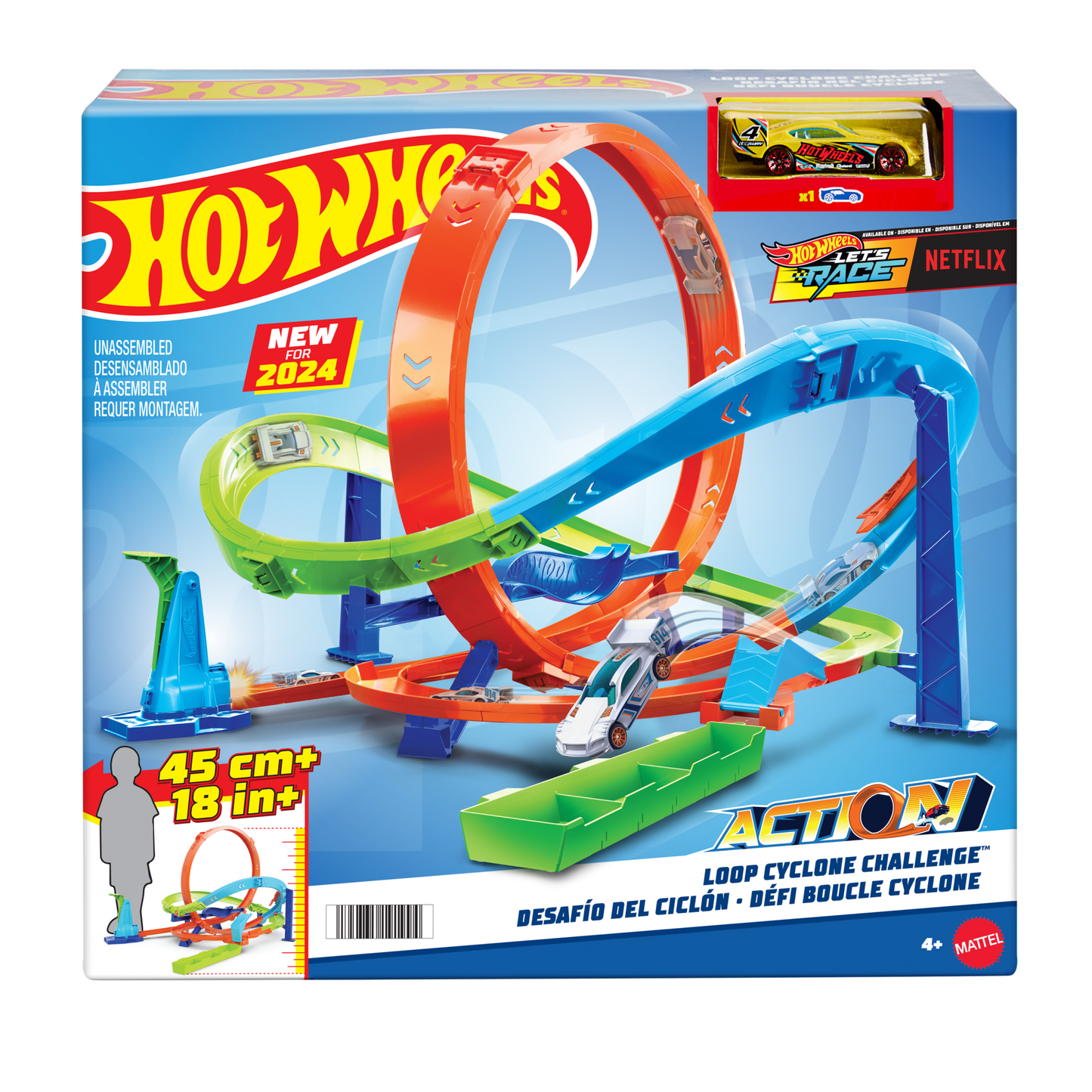 Hot Wheels  Action  D¨¦fi Boucle Cyclone, V¨¦hicule ¨¤ L¡¯¨¦chelle1:64
