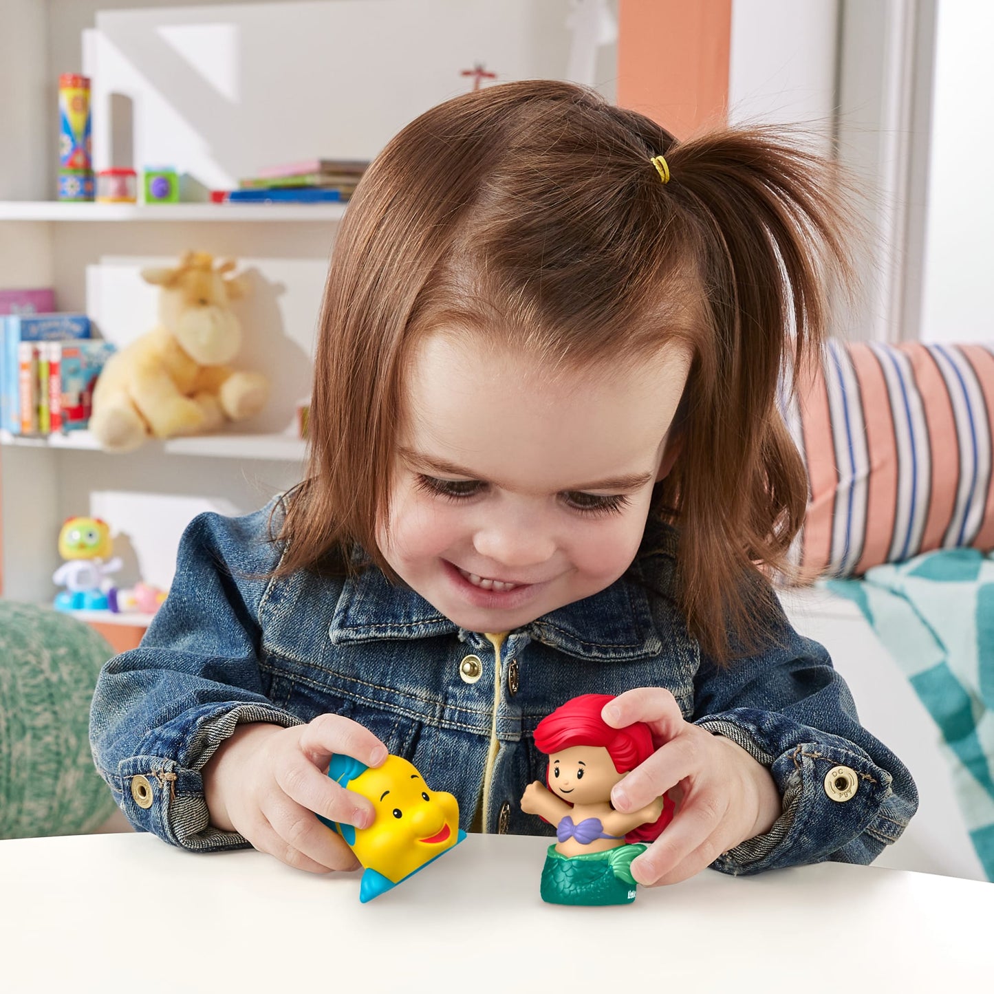 Little People Disney Princesa Juguete para Beb¨¦s Figuras de Ariel y Flounder