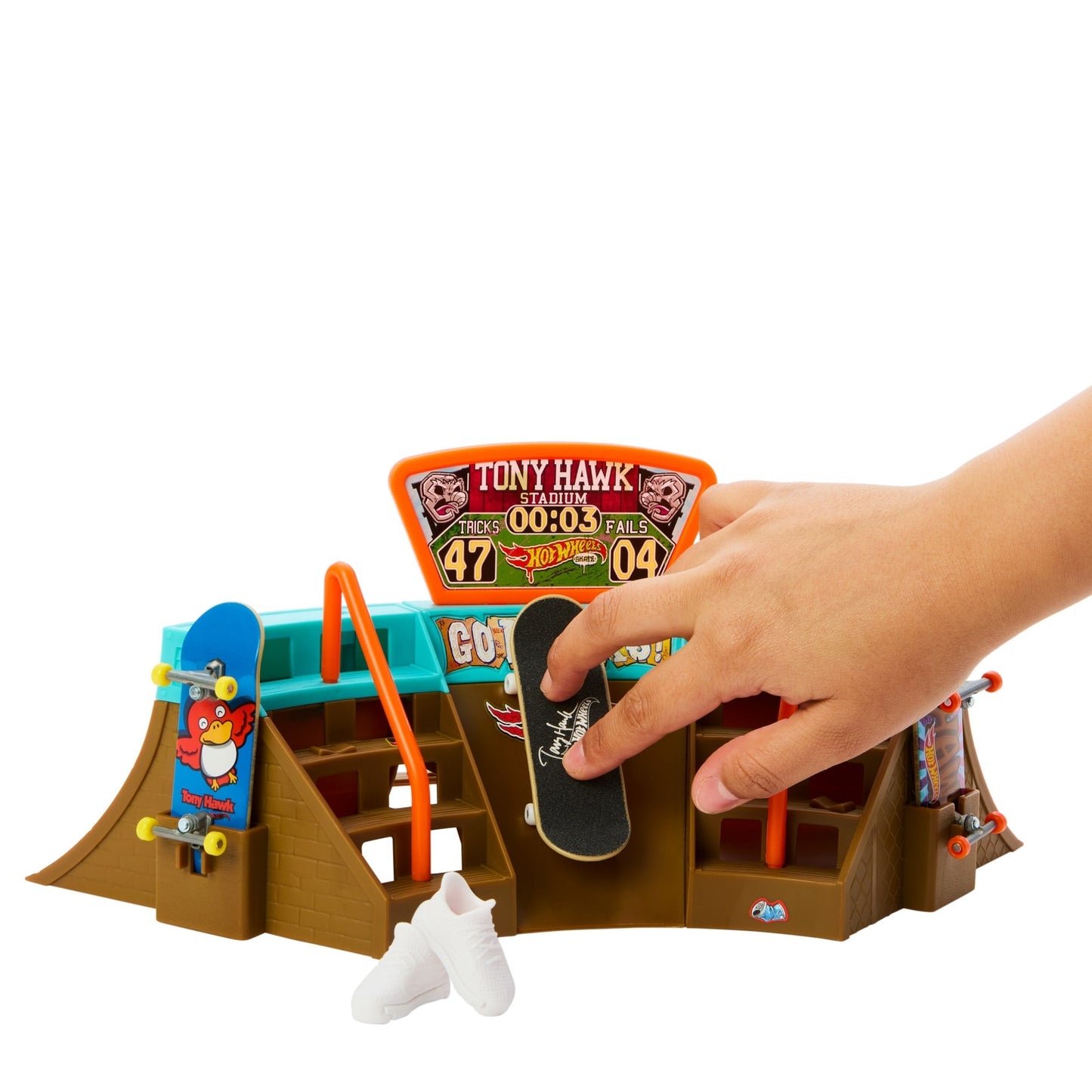 Hot Wheels Skate Pista de Brinquedo Set Est¨¢dio Tony Hawk
