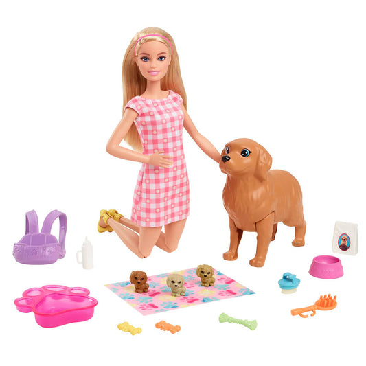 Barbie Set de Juego Cachorros Reci¨¦n Nacidos