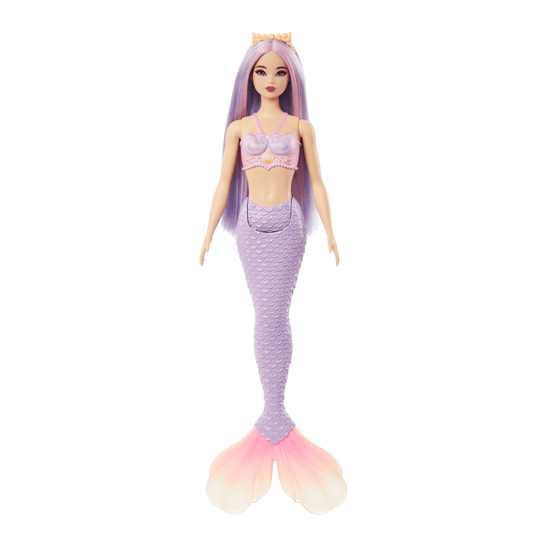 Barbie-Poup¨¦es Sir¨¨nes Avec Cheveux et Nageoire Color¨¦s et Serre-T¨ºte