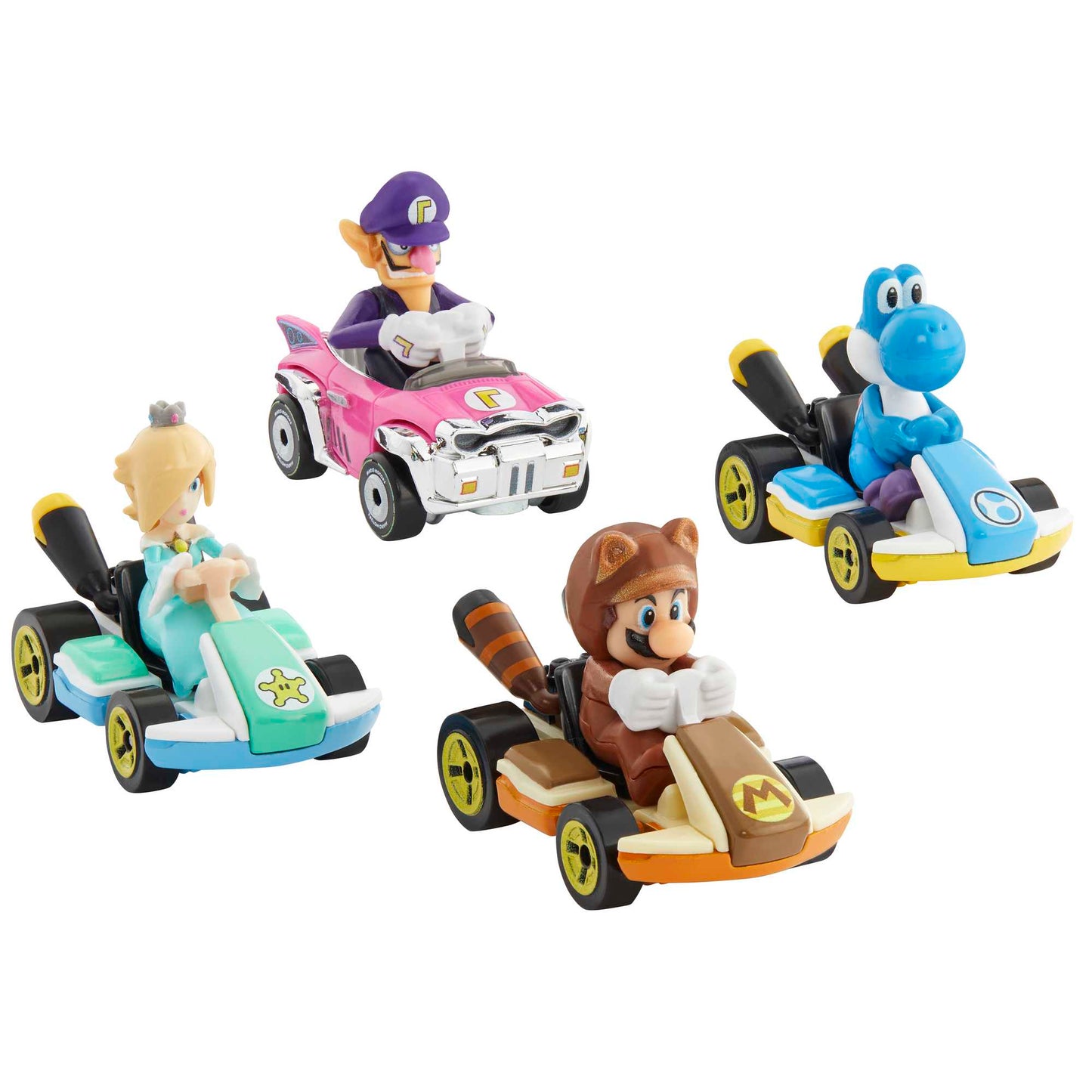 Hot Wheels Mario Kart Ve¨ªculo de Brinquedo Kart Padr?o Yoshi Azul Claro