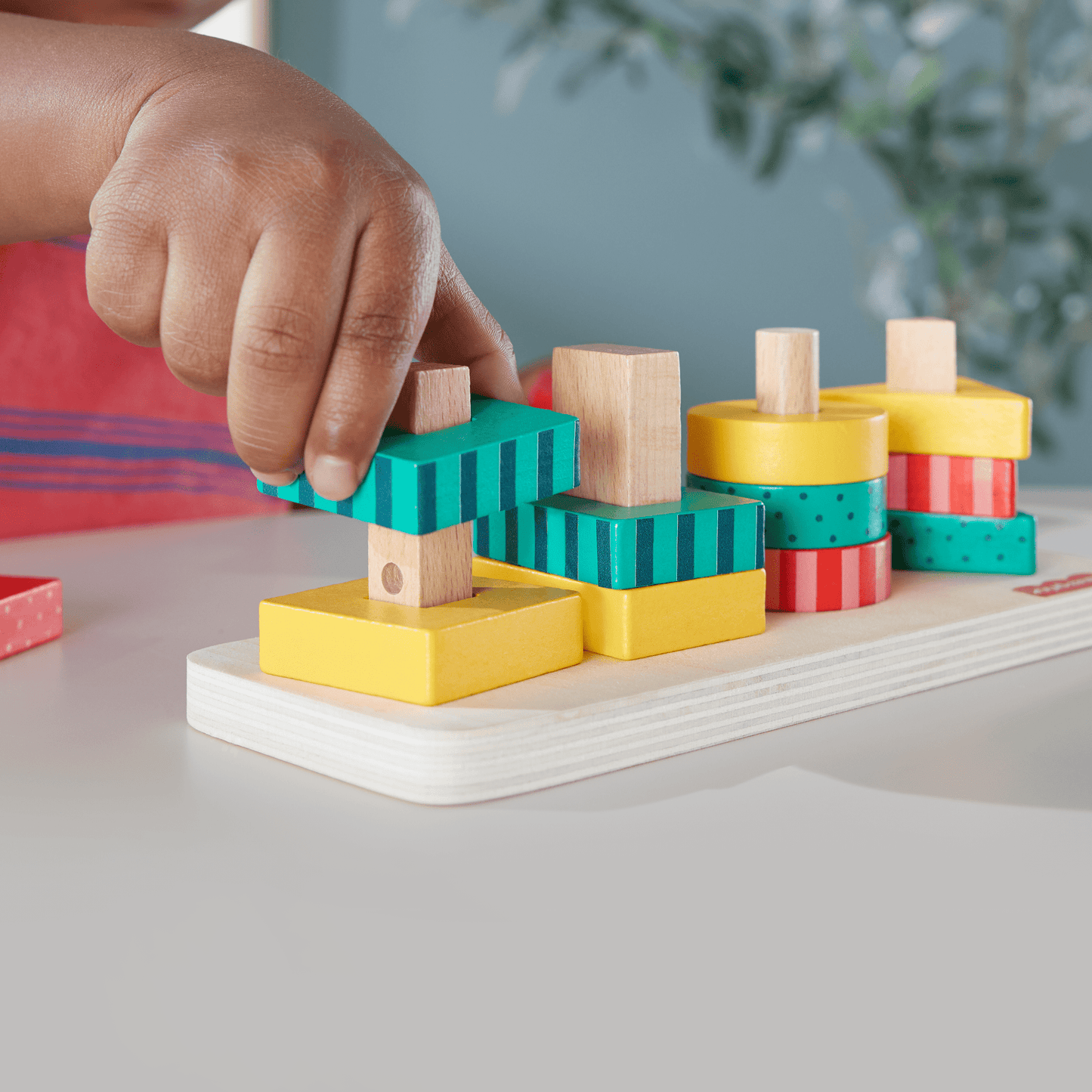 Fisher-Price Empileur de Formes en Bois, Triage, 13 ¨¦l¨¦ments