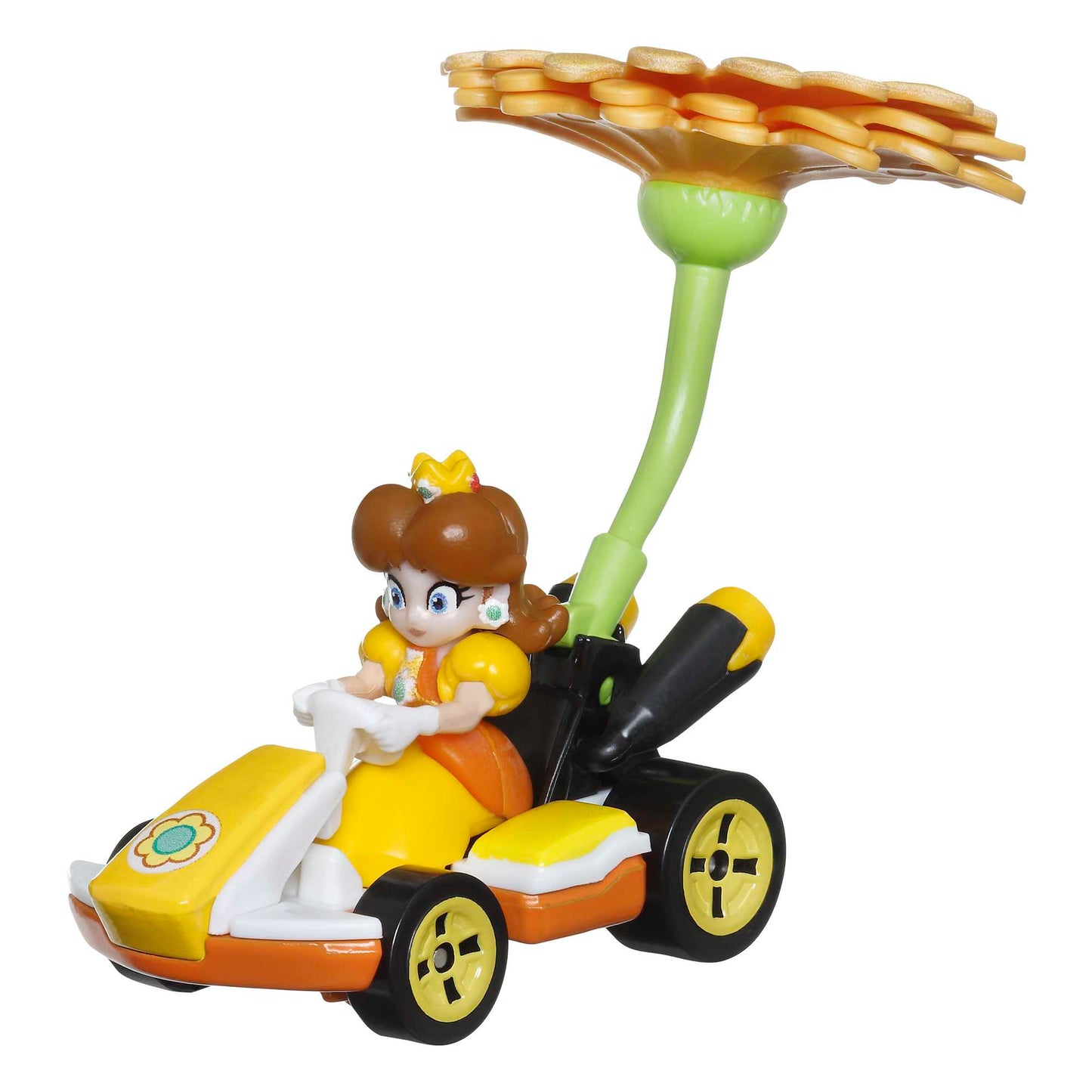 Hot Wheels Mario Kart Veh¨ªculo de Juguete Princesa Dasiy Est¨¢ndar Kart con Flower Glider