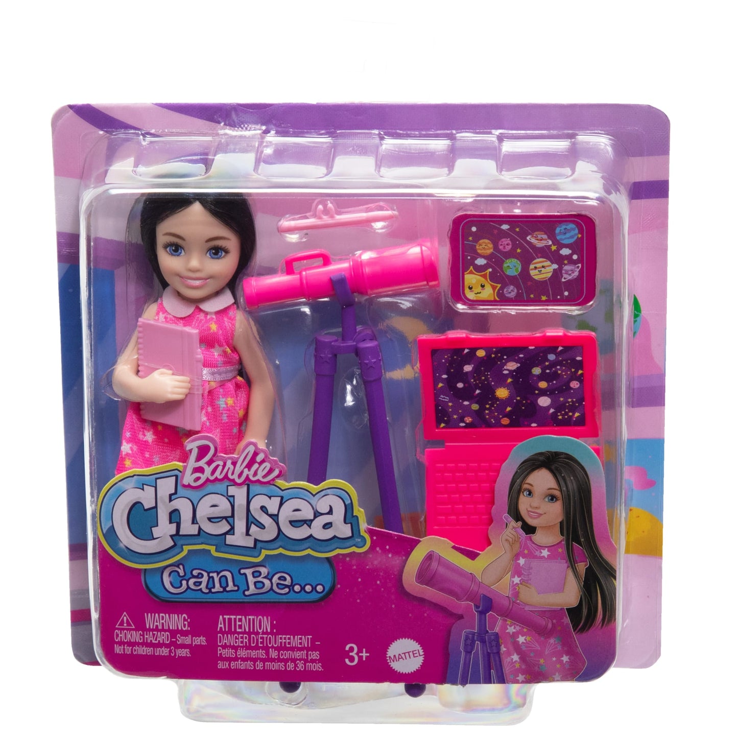Barbie  Chelsea  Poup¨¦e Astronome et Accessoires, Brunette