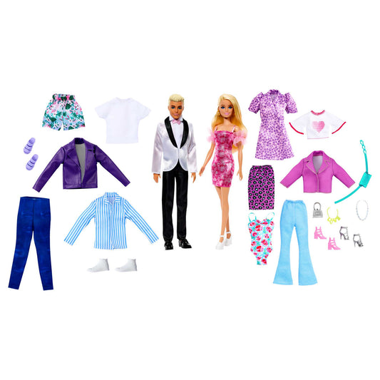 Barbie?-Poup¨¦es Barbie? et Ken? Avec Tenues et Accessoires