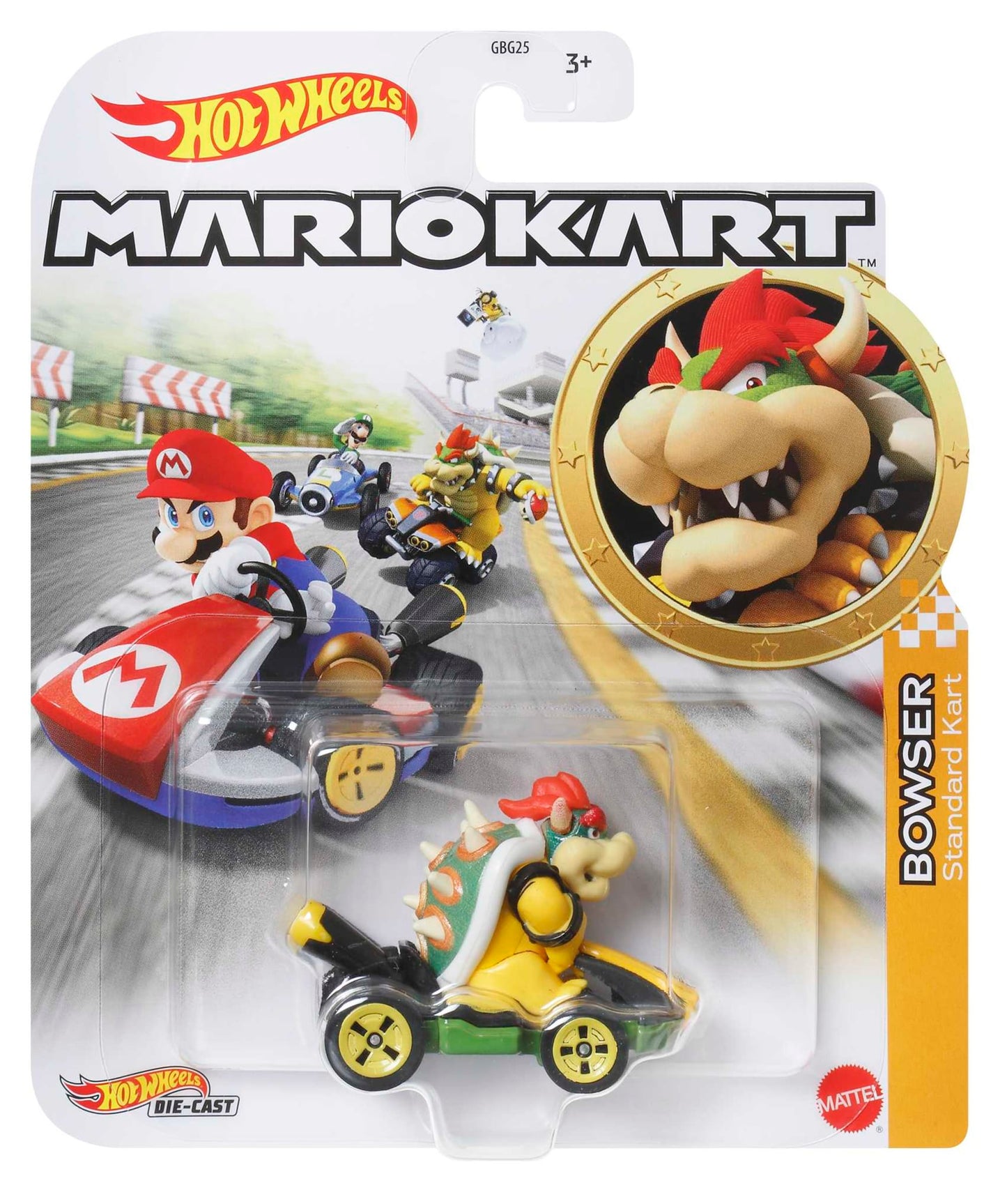 Hot Wheels Mario Kart Ve¨ªculo de Brinquedo Kart Padr?o Bowser