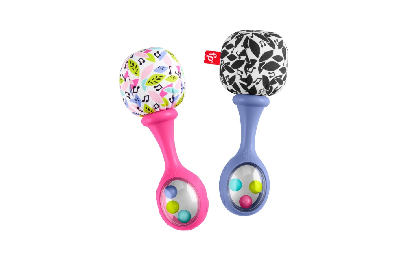 Fisher-Price Rattle ¡®n Rock Maracas Set Of 2 Baby Rattles, Newborn Toys, Pink