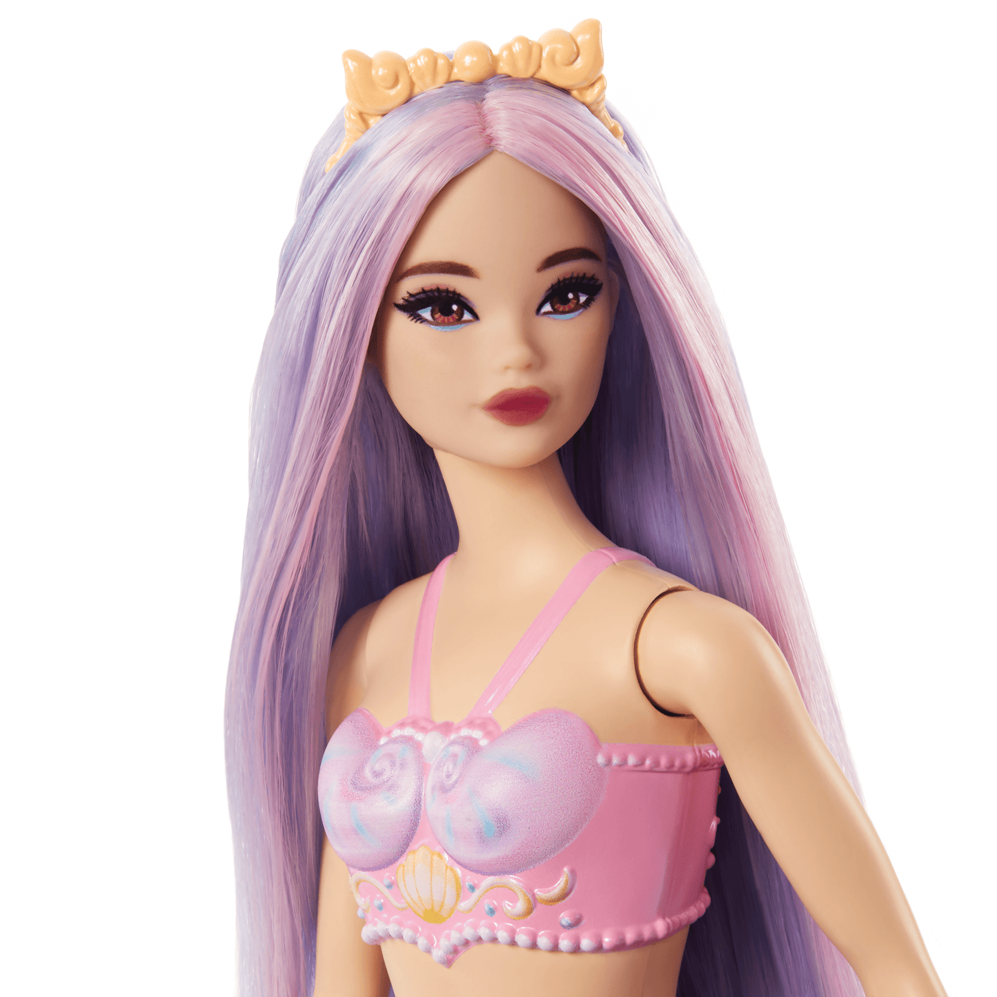 Barbie Fantasia Boneca Sereia com Cabelo Lil¨¢s