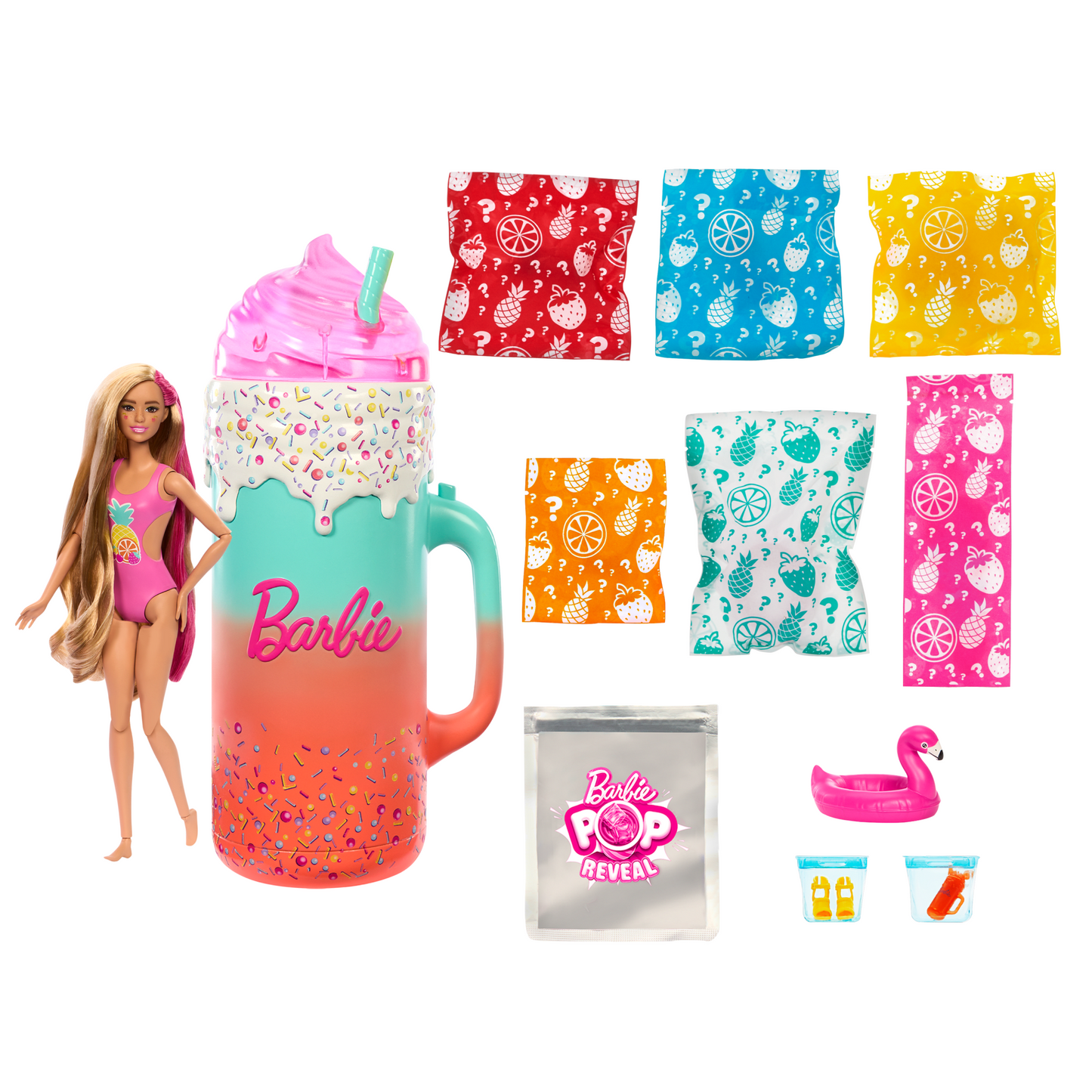 Barbie Pop Reveal Coffret-Cadeau R¨¦v¨¦lation Surprise, 15+ Surprises