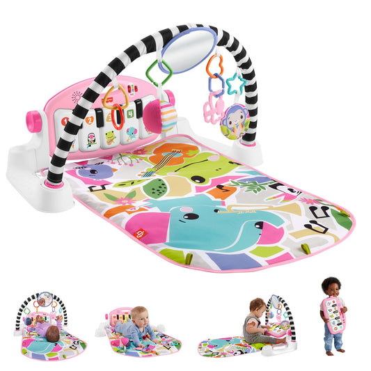 Fisher-Price Baby Gimnasio para Beb¨¦s Piano Pataditas Musicales Brilla y Crece Rosa
